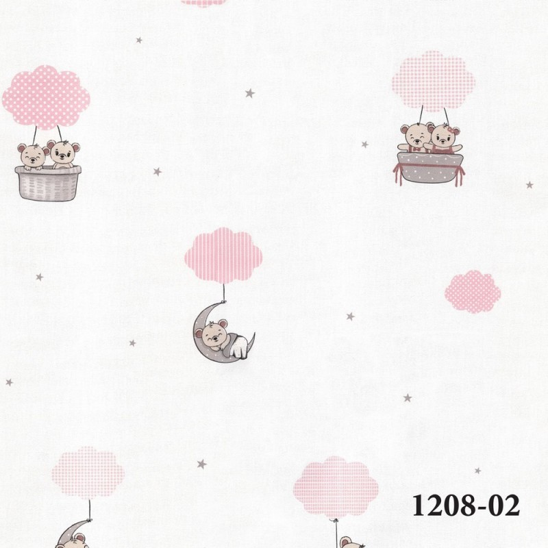 1208-02 Deco Junior Duvar Kağıdı ile Çocuk Odalarına Renkli Hayaller Katın