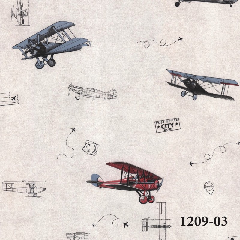 1209-03 Deco Junior Duvar Kağıdı ile Çocuk Odalarına Renkli Hayaller Katın