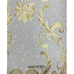 41551 Model Benzersiz Tasarımlı Royal Black Duvar Kağıdı