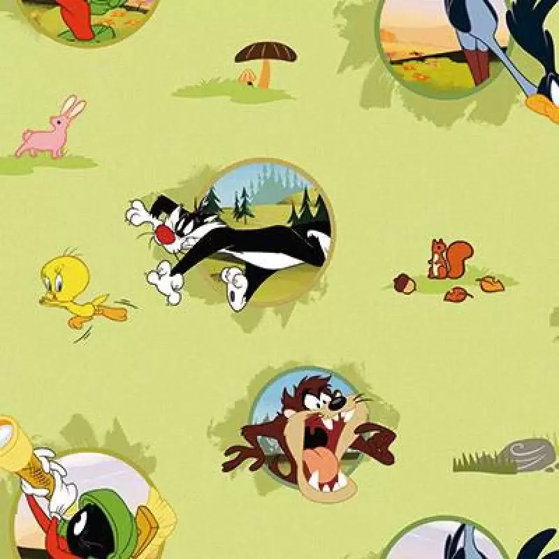 8938-1 Ada Kids Duvar Kağıdı – Çocuklar İçin Eğlenceli ve Renkli Desenler