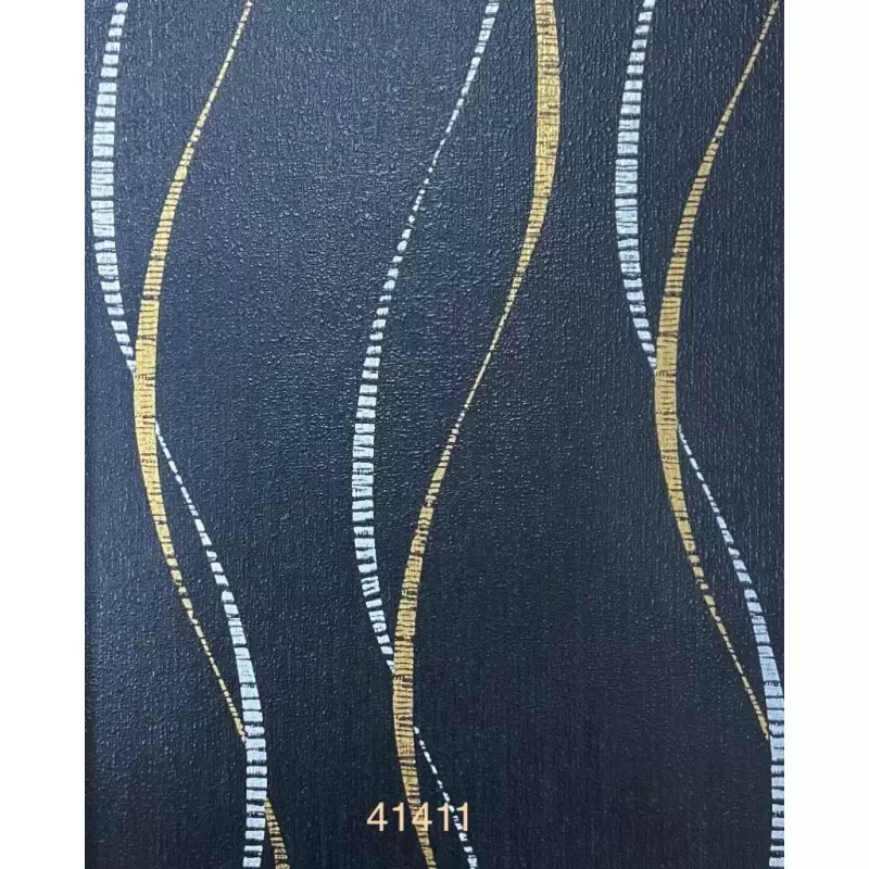 41411 Model Benzersiz Tasarımlı Royal Black Duvar Kağıdı
