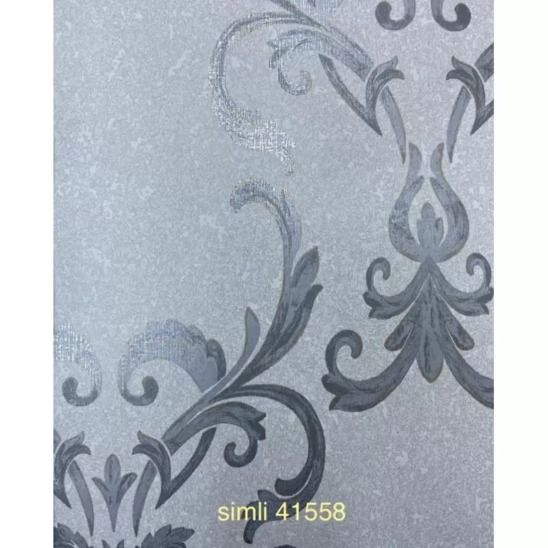 41558 Model Benzersiz Tasarımlı Royal Black Duvar Kağıdı